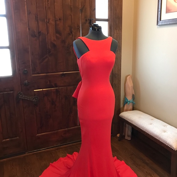JVN Jovani PROM 2018 Ruffle Mermaid Gown! NEW! - Picture 2 of 8